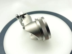 M85049 Серия соединителя Задняя оболочка 90° Уменьшение напряжения Задняя оболочка Неэлектрический никель M85049/39-21N