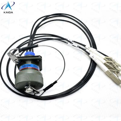 качество  Panel Mount Optical Fiber Connectors With Female Connector Mounting Expanded Beam Fiber Optic Connector J599E8/20MWC04N завод