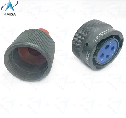качество  Secure and Durable Circular Electrical Connector -55C To 125C for Industrial Applications,Y50EX-1404TK02L  ,Y50EX Series Plug with Straight Cable Clamp,Olive Drab Anodized завод