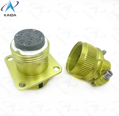 качество  ZH23-10/18P-2-B Circular Electrical Connector with Temperature Range -55C To 125C.Straight Cable Clamp, Anodized Aluminum завод
