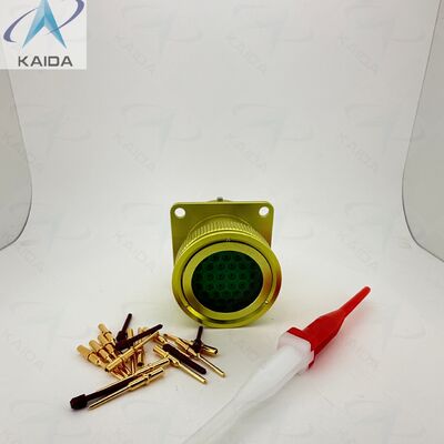 Качество  Crimp Contact Type ZH23-32/27B-1-B Bayonet Coupling Connector.ZH23-32/27B-1-B.Aluminum with Anodized Yellow Plating завод