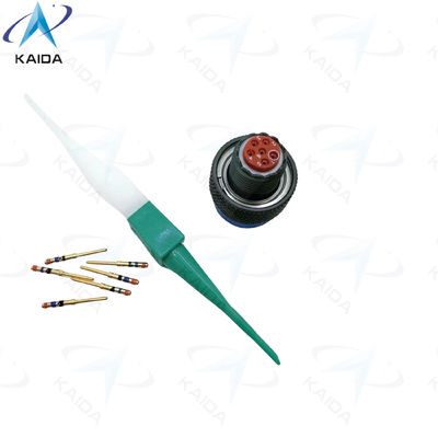 MIL-DTL-38999 Серия II Оливково-зеленый медный сплав Контактный военный розетка с термопластичным изолятором MS27484T08B35P JTG06