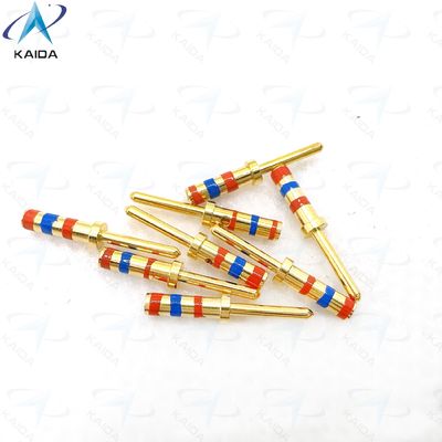 D38999 Серия Купер сплав Контакт с золотой покрытием Удовлетворение требований клиента.M39029/58-363.20# Контакт с булавками.Цветовые полосы с оранжевым - синим - оранжевым