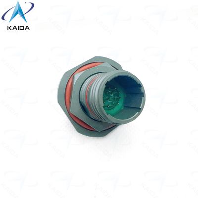 Номинальный ток 5 А Разъем серии MIL-DTL-38999 Ⅲ с контргайкой для промышленного и аэрокосмического применения. Оливково-зеленый кадмий. TV07WCI11-35PA