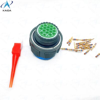 Нынешний рейтинг 7.5 A MIL DTL 38999 Серия III Алюминиевая оболочка Материал Круговое соединитель Прочные электрические соединения Решения.D38999/26WD18PN.TV06RW15-18PN.8D5-15W18PN