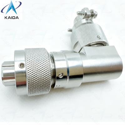 4 Number of Contacts YMC Series Corrosion-Resistant & Waterproof Electrical Connectors YMC18T4K1N.Stainless Steel Passivated.90° Backshell
