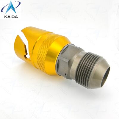 Hard Anodized Aluminum Alloy KK Series Bayonet Fluid Connectors.KK12-T-R-A03 Alternative for Jonhon TSA-12T02RALJM.Liquid Cooling Connector
